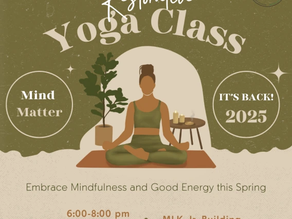 Restorative Yoga Class spring semester