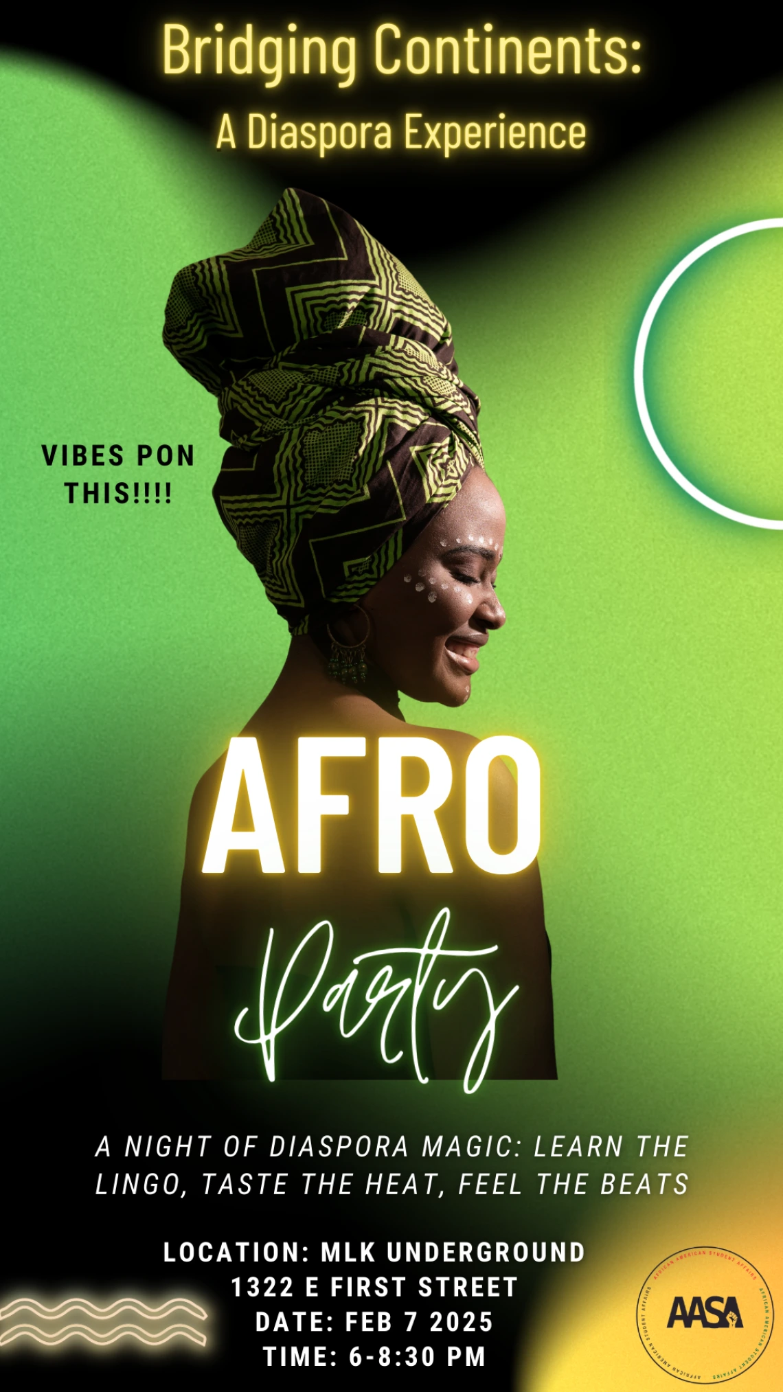 AFro party flyer